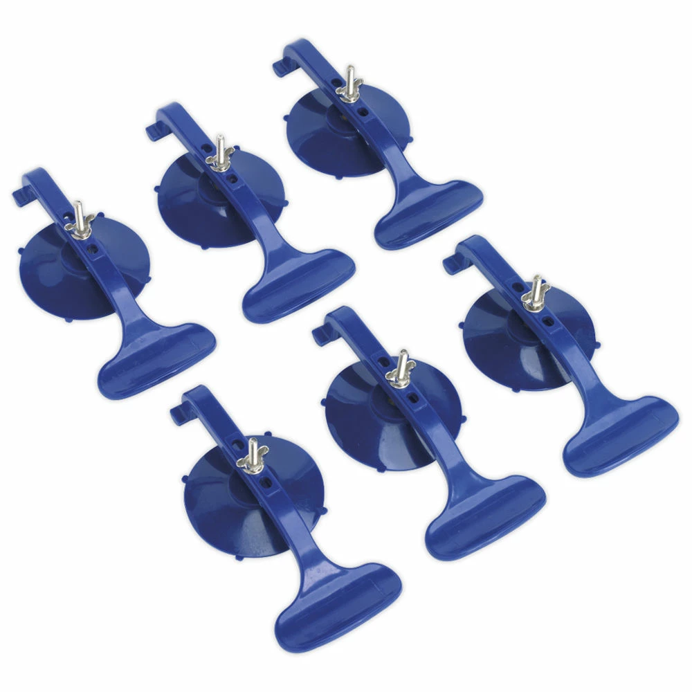 Sealey RE006 Suction Clamp Set 6pc 1 Sealey RE006 Suction Clamp Set 6pc