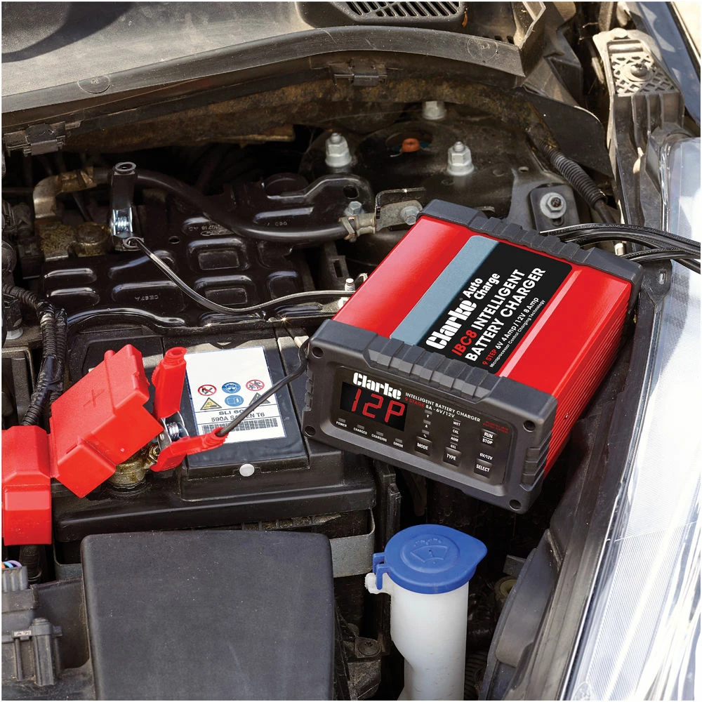 Clarke IBC8 6/12V Intelligent 8A Battery Charger 2 Clarke IBC8 6/12V Intelligent 8A Battery Charger - Image 2